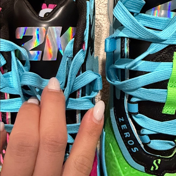 Puma Court Rider 2 Zeros Basketball Shoes‎ Pink Green Blue Tie Dye Mens - Picture 12 of 13